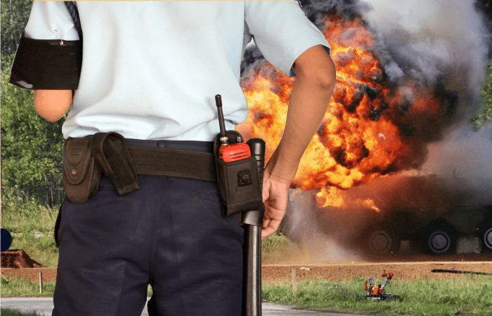 Vigilante de explosivos