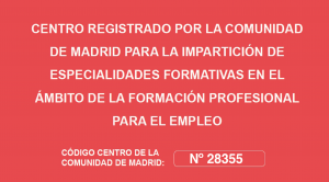 Código centro de la Comunidad de Madrid: Número 28355